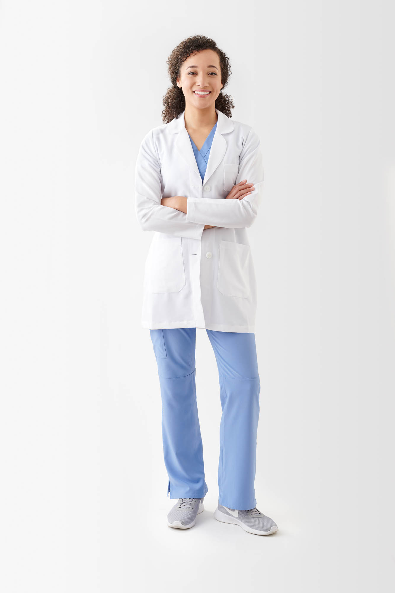 doctor portrait white coat woman