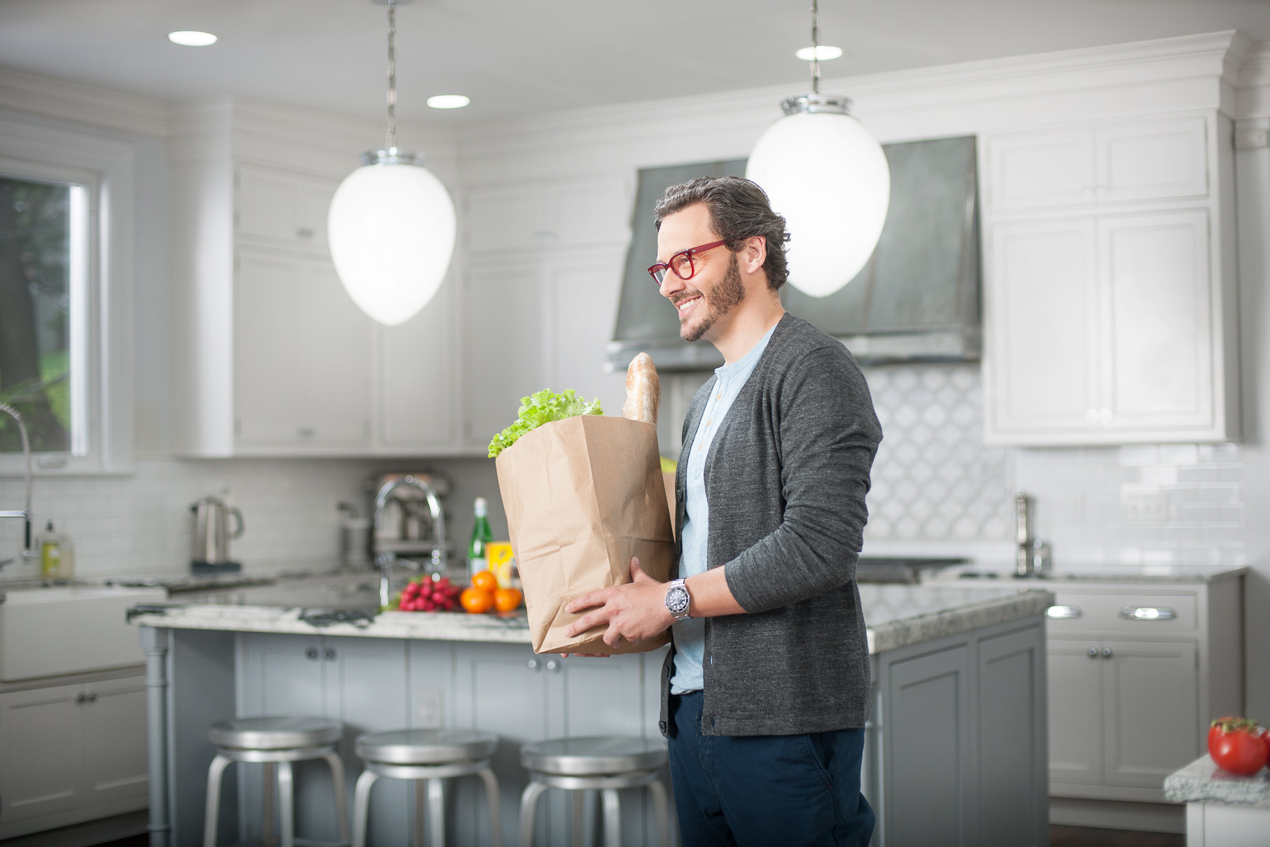 Man with Groceries | Philips LED | Commercial