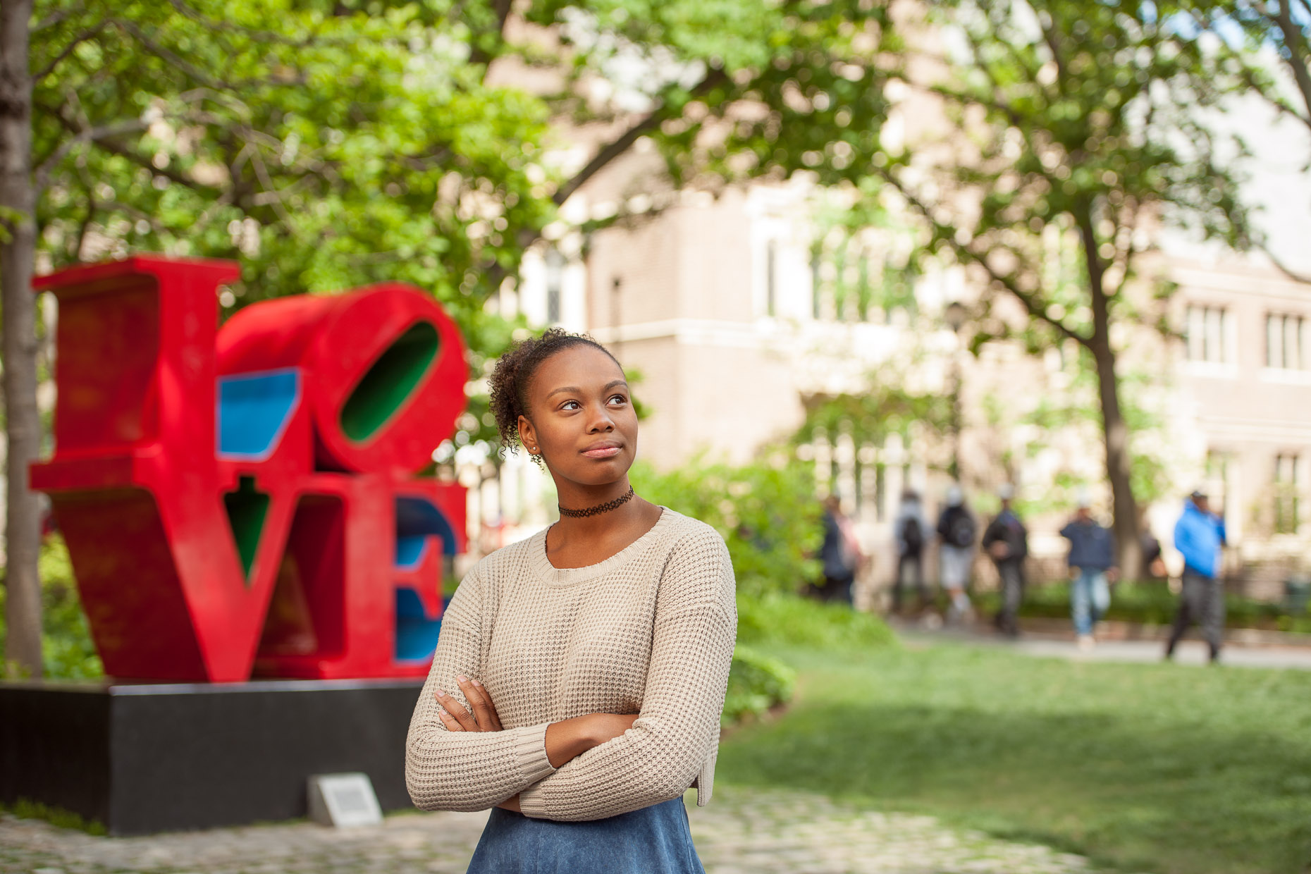Love Statue Student | UPenn | Commercial Photographer