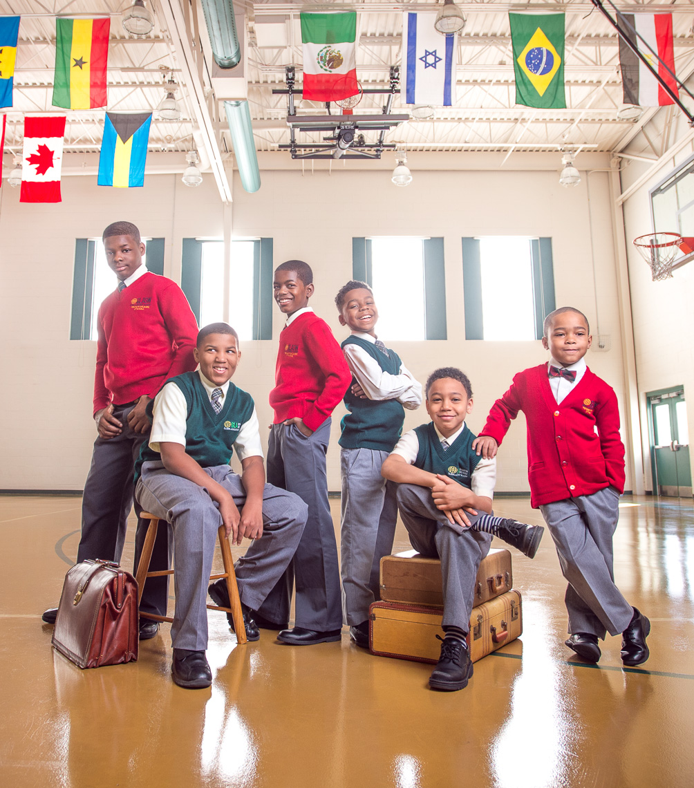 GLA Students Boys Philadelphia Group Portrait