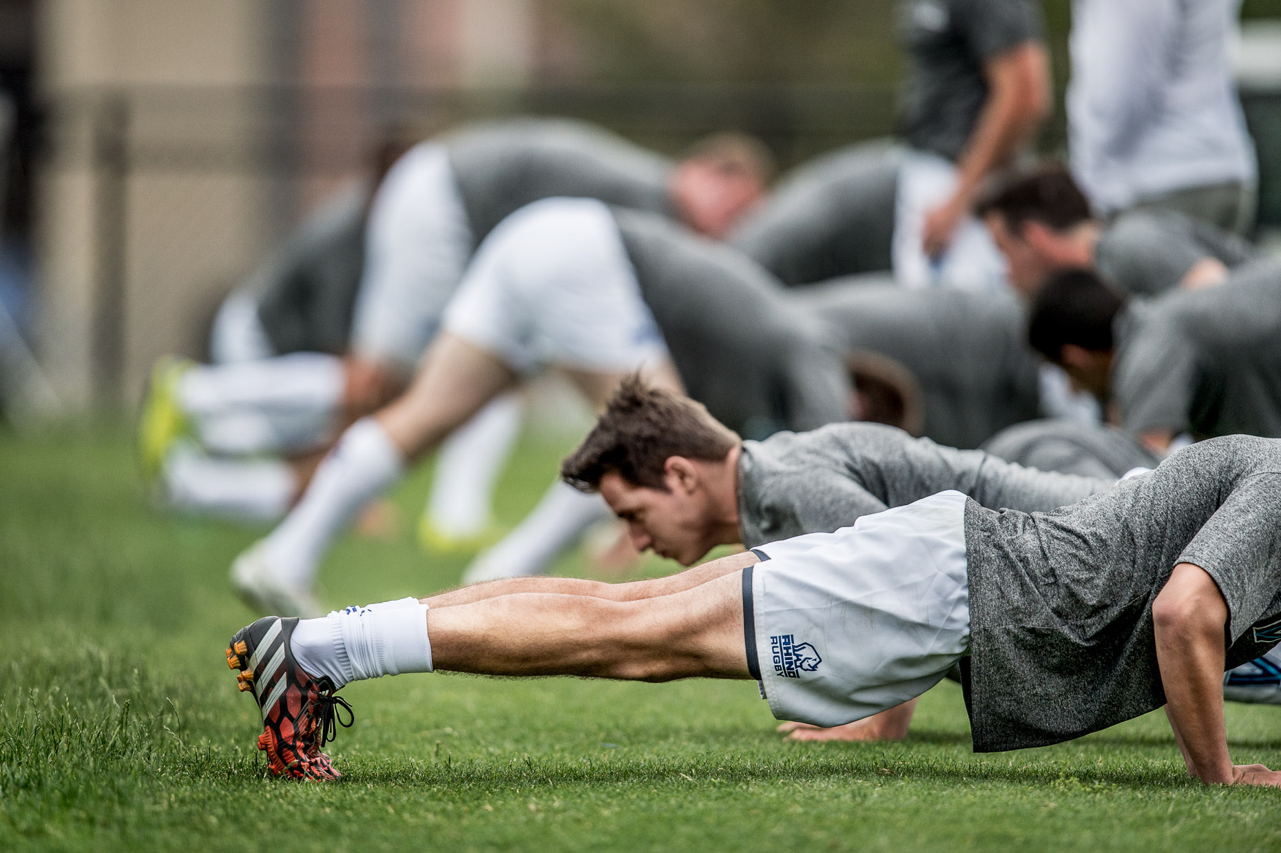 Rugby Athletes Pushups | College Rugby | Philadelphia