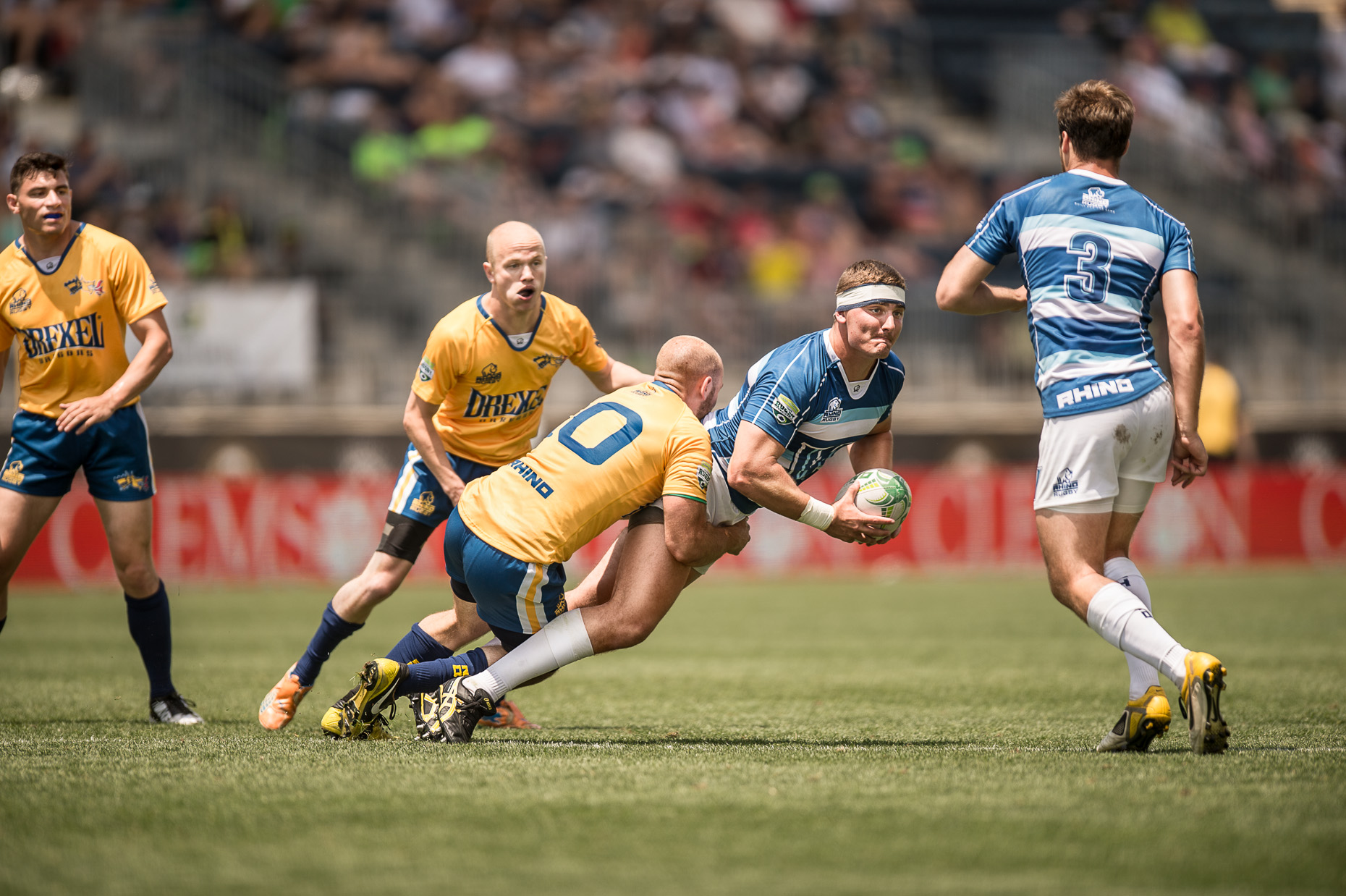 Rugby tackle | Philadelphia Commercial Photographer