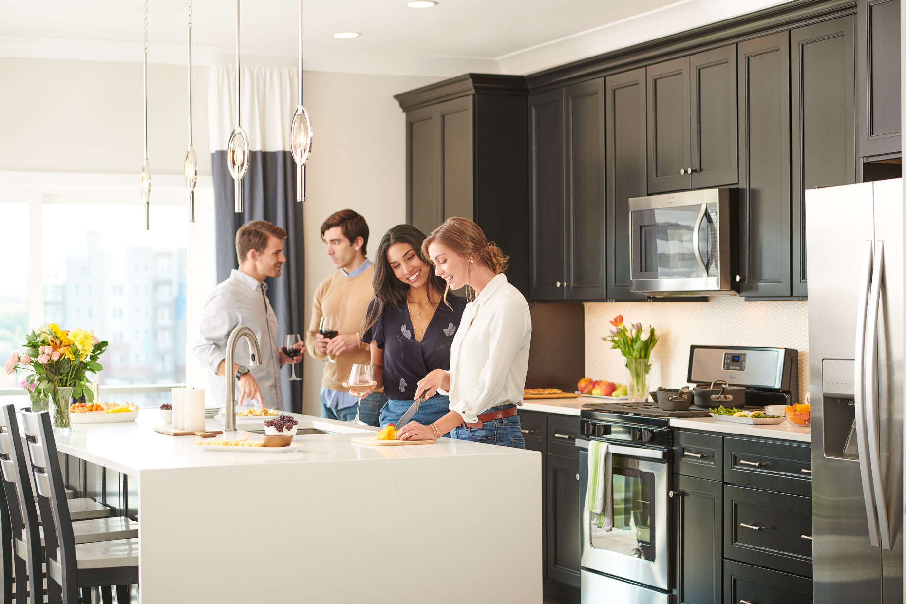 Kitchen Couples | Toll Brothers Brownstones at Valley Forge