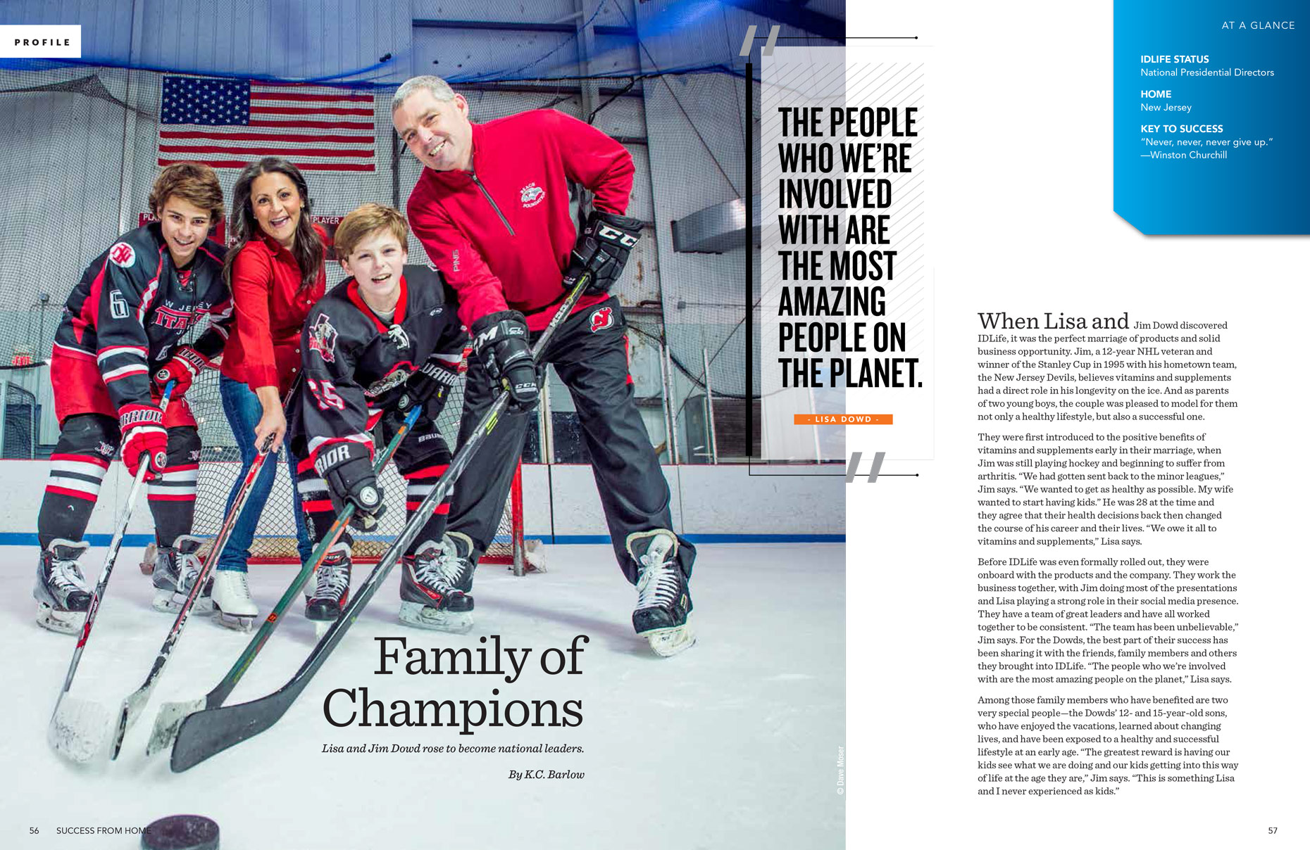 Dowd Family Hockey | IDLife Editorial Photographer