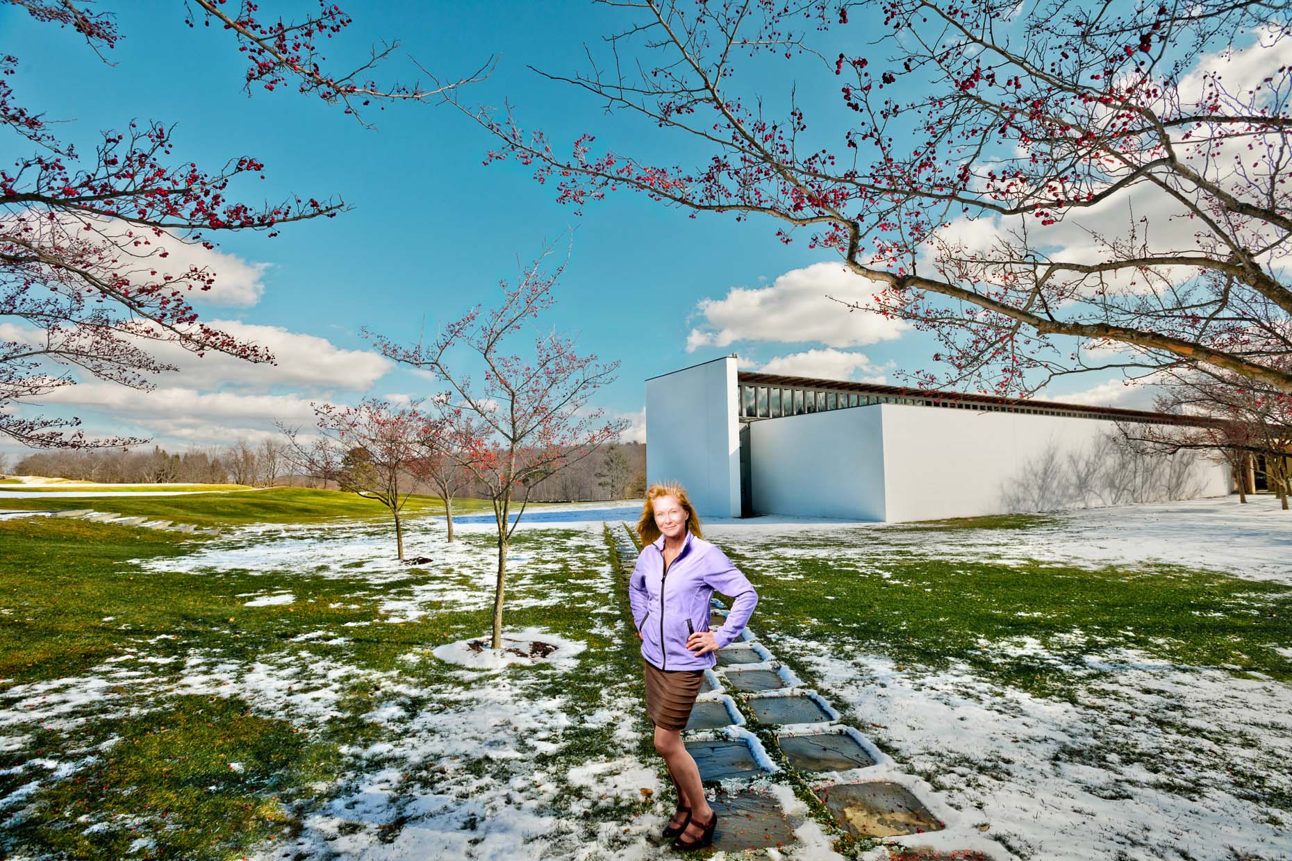 Melanie Maslow | Snow portrait | Huntsville Golf editorial