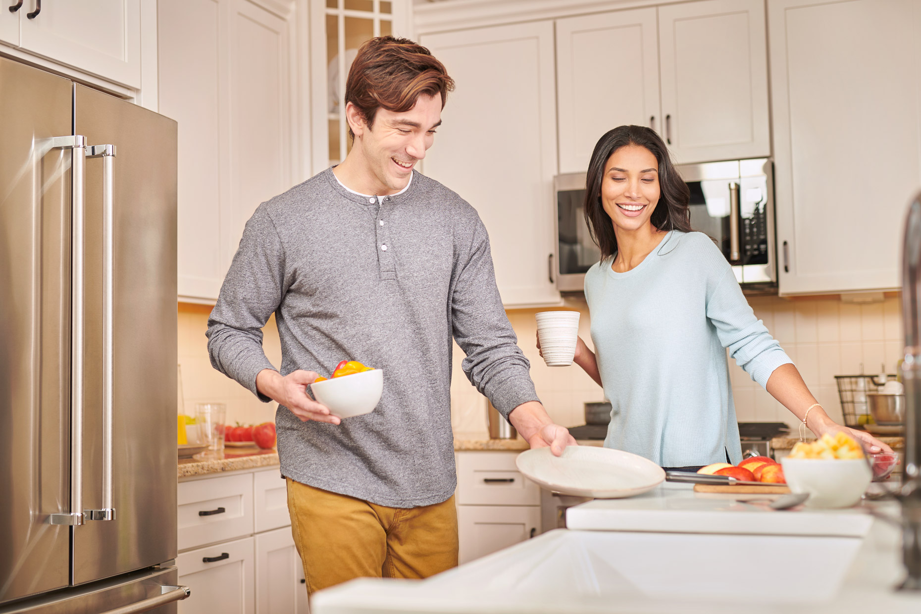 Kitchen Couple | Toll Bros Commercial Photographer