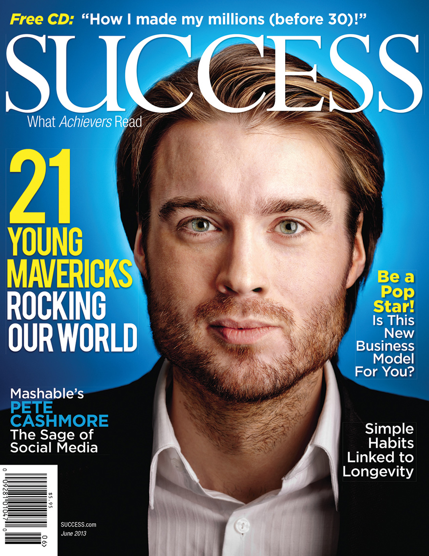 Pete Cashmore | Mashable editorial | SUCCESS cover