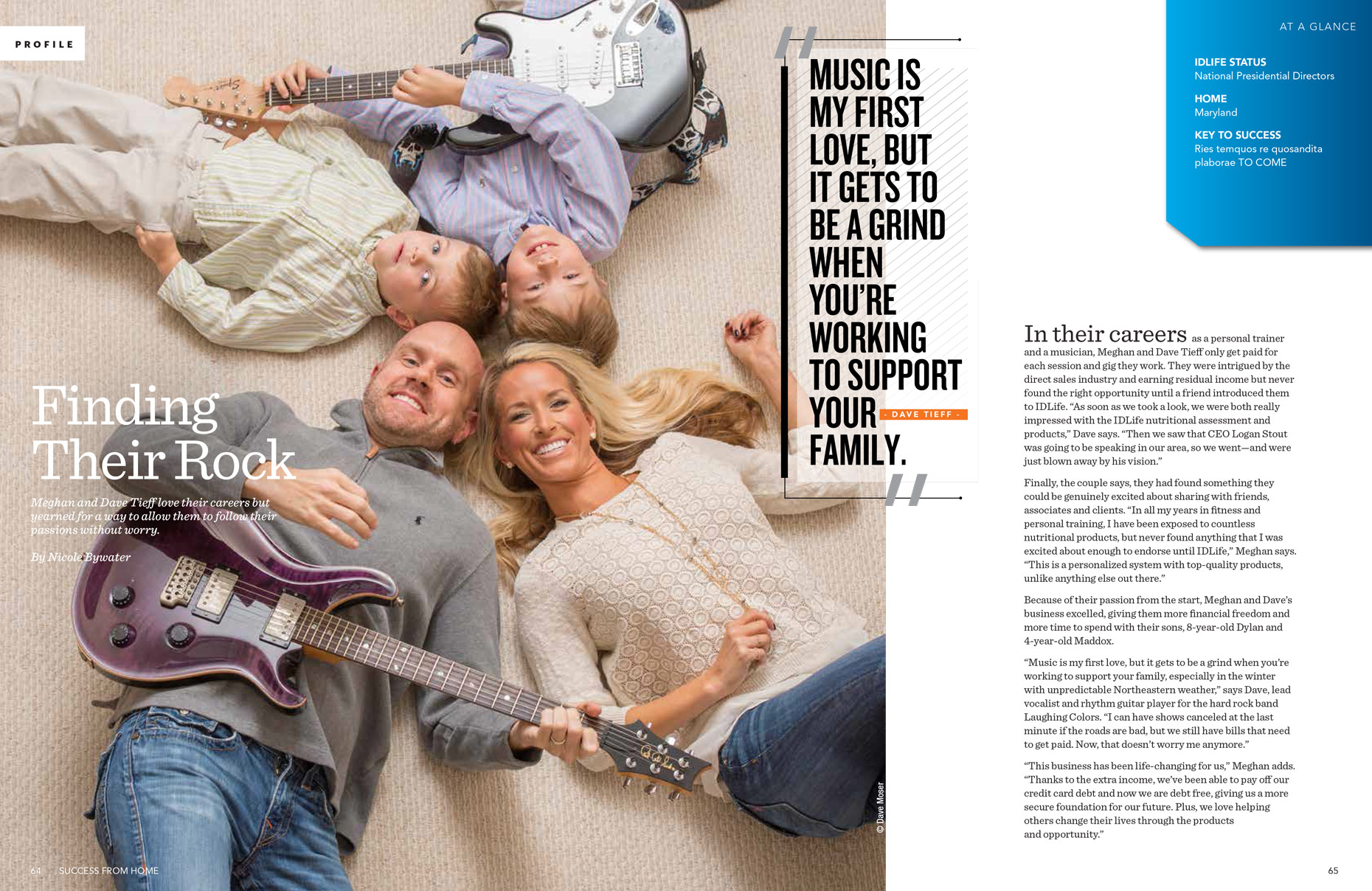 Tieff Family IDLife Advertising | editorial photographer