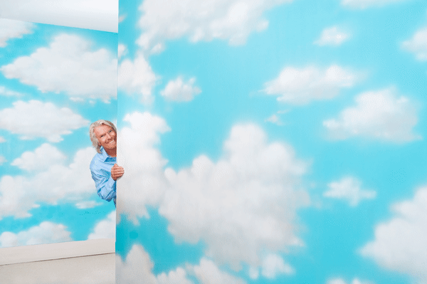 Richard Branson in the Clouds | Editorial Photographer