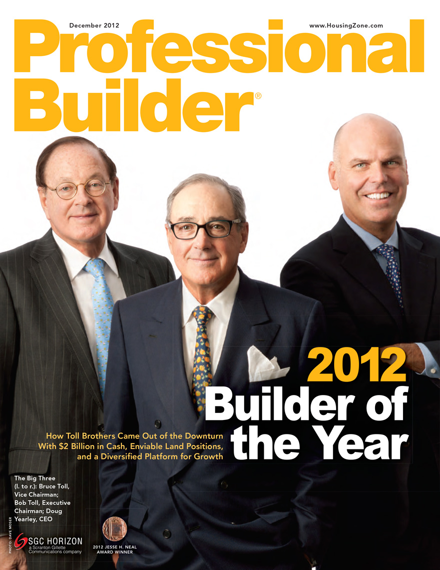 Toll Brothers | Professional Builder Magazine Cover | May 2012